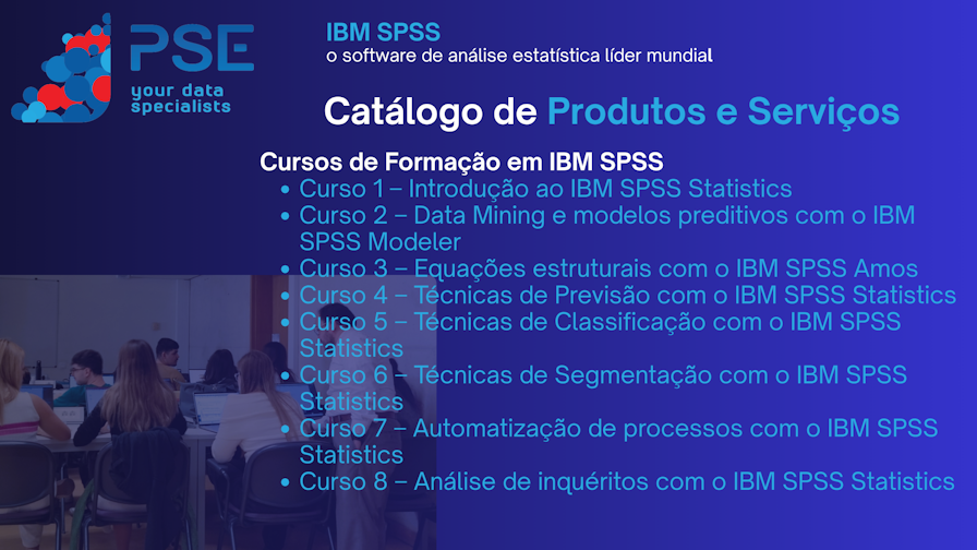 Workshop IBM SPSS catalogo formacao